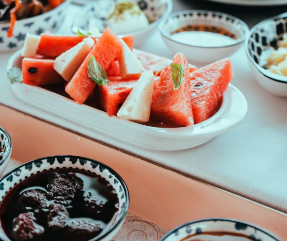 Moroccan cuisine embracing the versatility of watermelons.